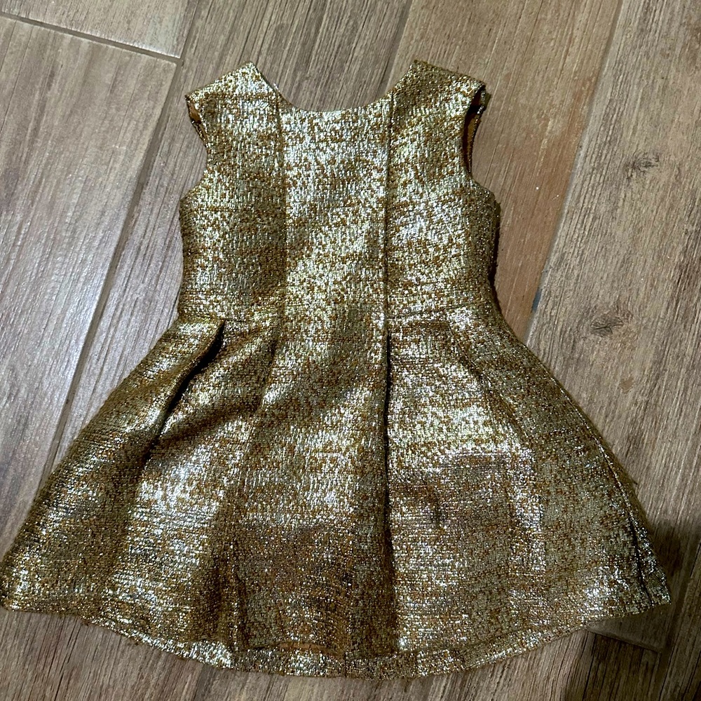 Girls Cat and Jack Gold Dress